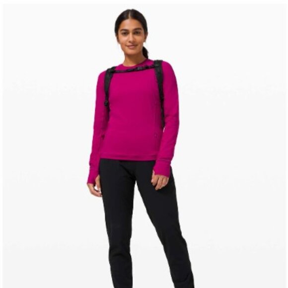 Lululemon Runderful Stretchy Long Sleeve - Deep Fuschia - SZ 2 - Picture 6 of 14